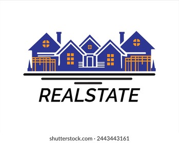 Realstate-Logo-Design, Haus-Design-Tempel-Vektor