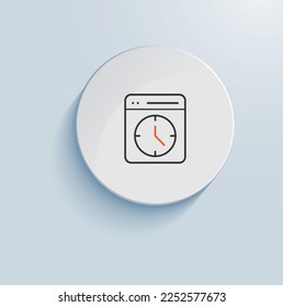 Real-time dashboard icon vector design