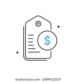Real-Time Dynamic Pricing Vector Icon Design