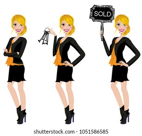 Realtor avatar / clip-art / vector / logo / icon