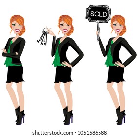 Realtor avatar / clip-art / vector / logo / icon