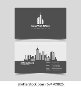 Realtor Business Card Design Template. 