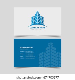 Realtor Business Card Design Template. 