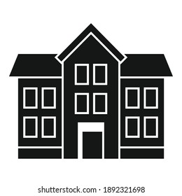 Realtor house icon. Simple illustration of realtor house vector icon for web design isolated on white background