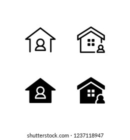 Realtor Icon Logo Vector Symbol. Landlord Icon