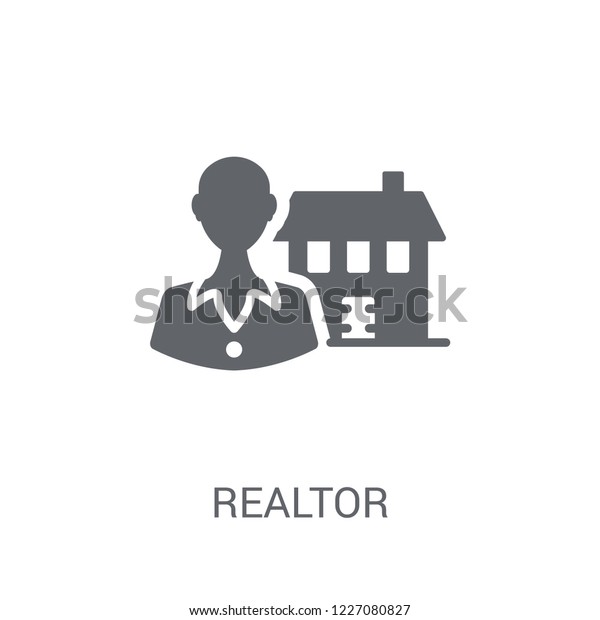 Realtor Icon Trendy Realtor Logo Concept Stock Vector Royalty