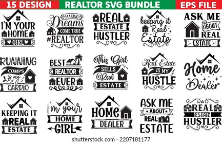 Realtor Svg Bundle, Realtor svg Design, Realtor Design Svg 