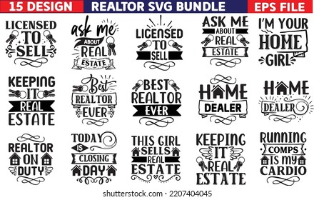 Realtor Svg design, Realtor Svg Bundle