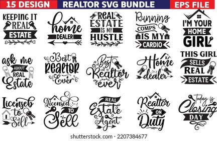 Realtor Svg design, Realtor Svg Bundle, Real Estate Agent Svg Bundle