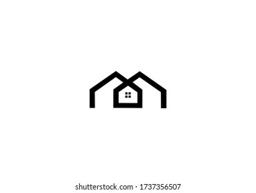 ilustración de vector de hogar de construcción de propiedades