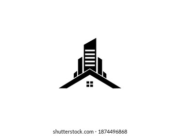 realty building logo vector design