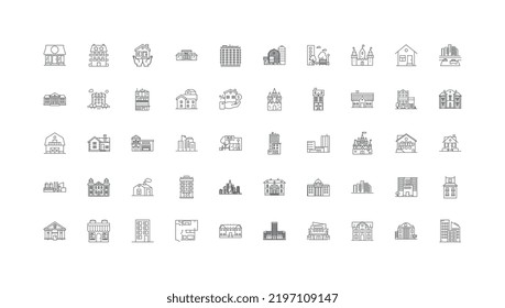 Ilustración de concepto de la lealtad, iconos lineales, conjunto de signos de línea, colección de vectores