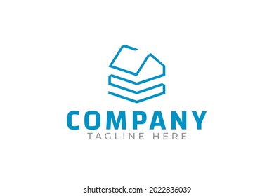 realty data logo based on realty and data concept for any business, especially for data collection of realty, estate, house rental, etc.