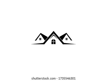 realty house concept logo design