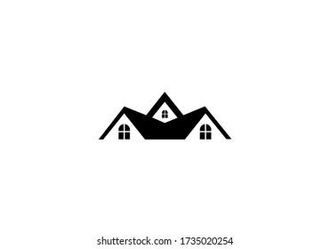 plantilla de logotipo de concepto de casa de bienes inmuebles