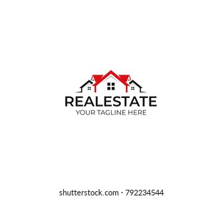 Realty logo template. House vector design. Property illustration