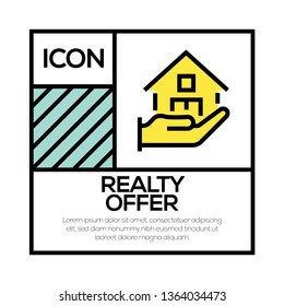 REALTY OFFER ICON CONCEPT