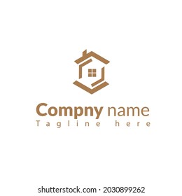 realty rent home logo symbol icon vector template
template