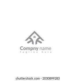 realty rent home logo symbol icon vector template
template