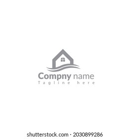 realty rent home logo symbol icon vector template
template