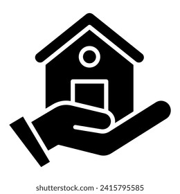 Realty Safekeeping icon line vector illustration