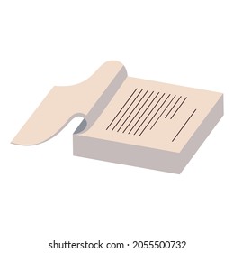 ream of paper flat icon