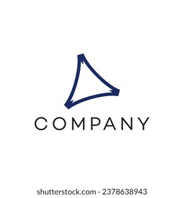 Reangle innovative logo design ideas royalty free image template 