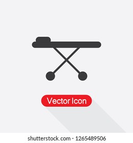 Reanimation Bed Icon Vector Illustration Eps10