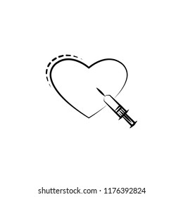 Reanimation icon. Element of mad science icon for mobile concept and web apps. Hand drawn Reanimation icon can be used for web and mobile
