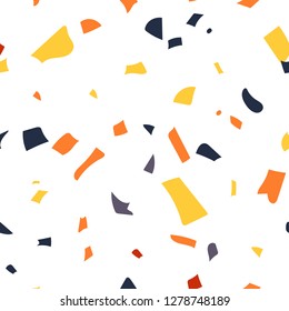 Reapeated geometric vector terrazzo citchen pattern. Abstract trendy flooring