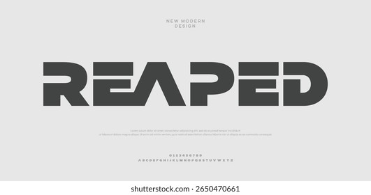Reaped calligraphy alphabet capital lettering a to z font family