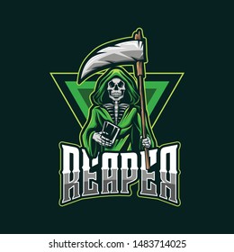 Reaper E Sport Mascot Logo Design