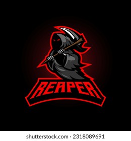 Reaper esport logo design illustration vector
