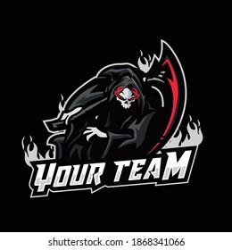 Reaper esport logo design vector