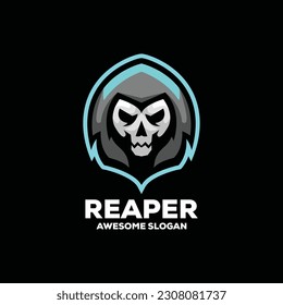 reaper esport mascot logo desin illustration
