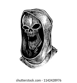 Reaper Face , Vector Illustration
