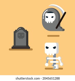 Reaper, Grave, Skeleton Character Design