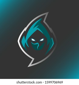 Reaper Head Mascot Logo Illustration Template