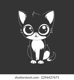 Reaper Jammies cat hybrid black and white vector image