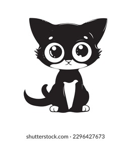 Reaper Jammies cat hybrid black and white vector image