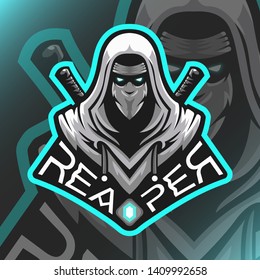 Reaper Logo Mascot Vector Illustration for logo gaming template