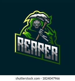 Reaper logo for premium vector