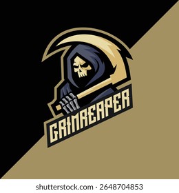 Reaper Mascot E sport Logo Design