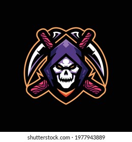 Reaper Mascot Logo, Reaper Esport Logo