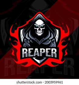 Reaper mascot logo esport design