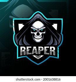 Reaper mascot logo template design