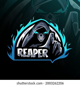 Reaper mascot logo template design