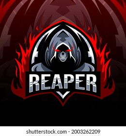 Reaper mascot logo template design