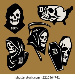 Reaper set. Great for print, badges, stickers and more.