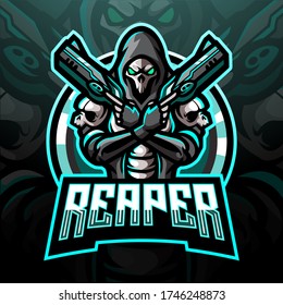 Reaper Shooter Esport Logo Mascot Design